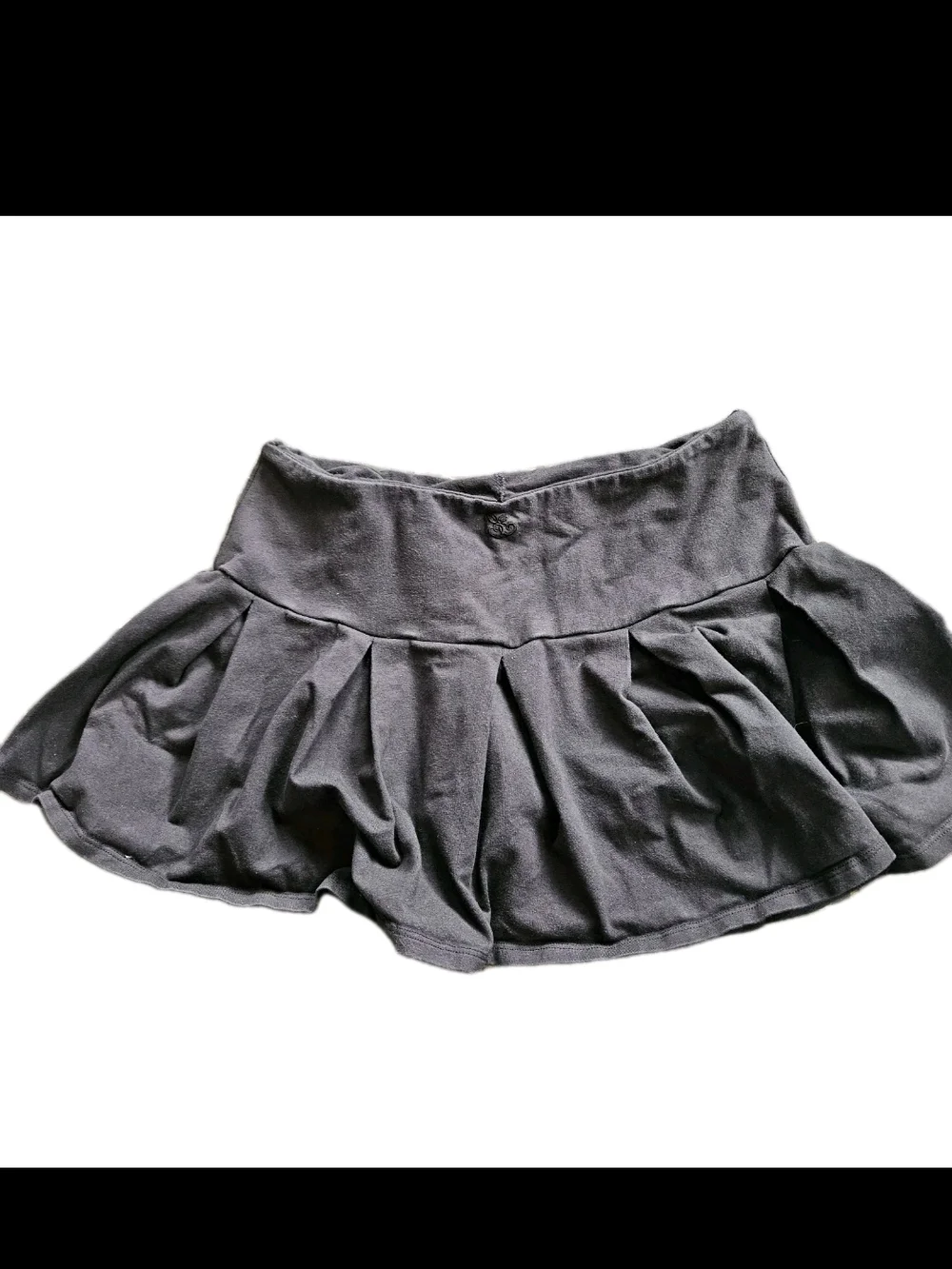 Out From Under Cammy Ruffle Mini Skort Black Urban Outfitters Size Medium M